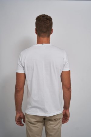 Remera de algodón blanca