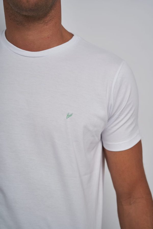 Remera de algodón blanca