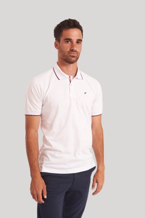 Chomba blanca detalle en cuello Els