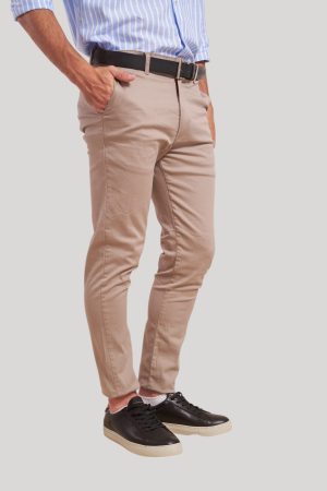 Pantalón chino visón Detroit V
