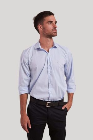 Camisa lisa celeste Jason 10