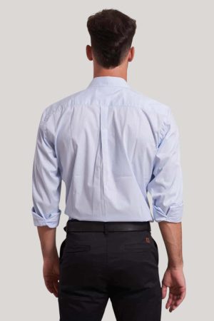 Camisa lisa celeste Jason 10