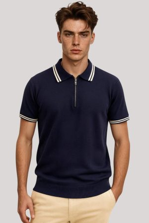 Chomba azul tejida Alex