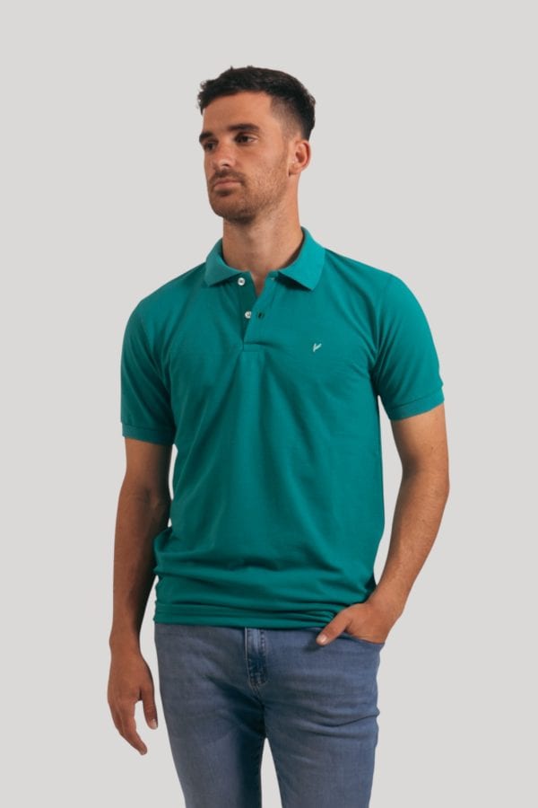 Chomba pique verde esmeralda Ricky