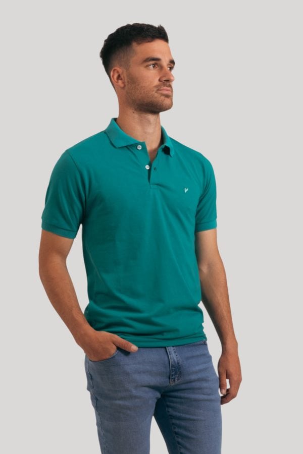 Chomba pique verde esmeralda Ricky