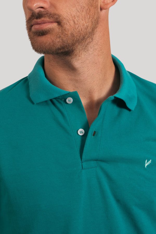 Chomba pique verde esmeralda Ricky