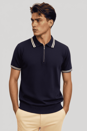 Chomba azul tejida Alex