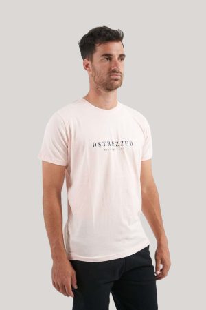 Remera de algodón rosa claro