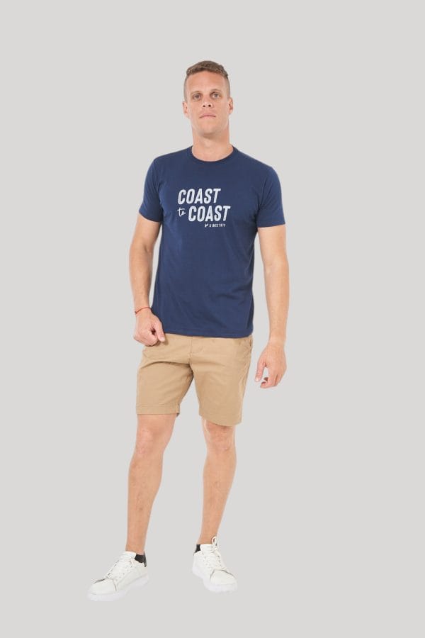 Remera de algodón color marino Coast