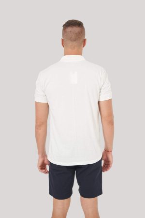 Chomba color crudo cuello jacquard Jasper