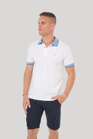 Chomba blanca cuello pique Scotty