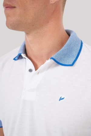 Chomba blanca cuello pique Scotty