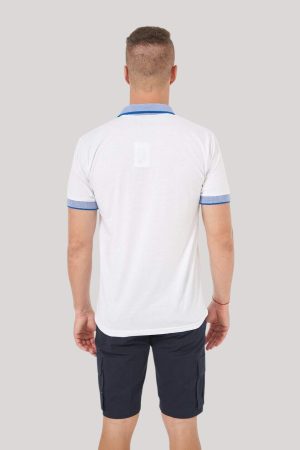 Chomba blanca cuello pique Scotty