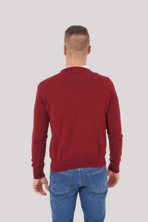 Sweater cuello redondo rojo Roly