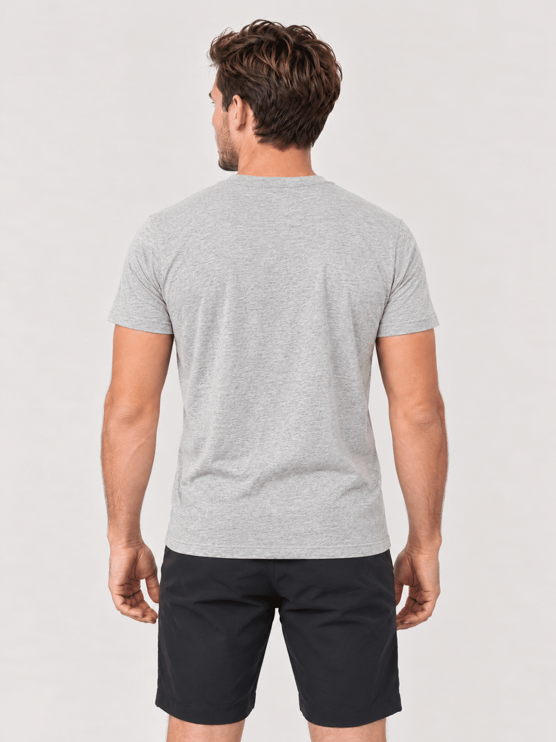 Remera color gris melange