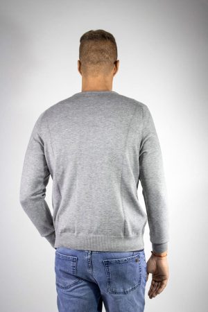 Sweater gris cuello redondo Windsor G