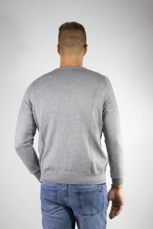 Sweater gris cuello redondo Windsor G