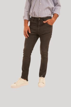 Jean negro semi slim Black