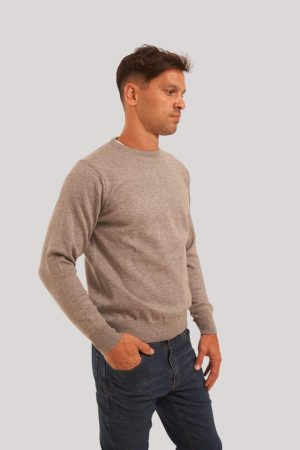 Sweater gris cuello redondo Windsor G