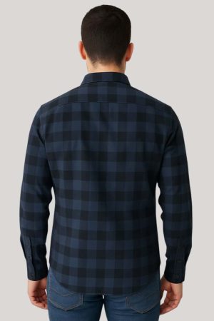 Camisa sport a cuadros azul Jason