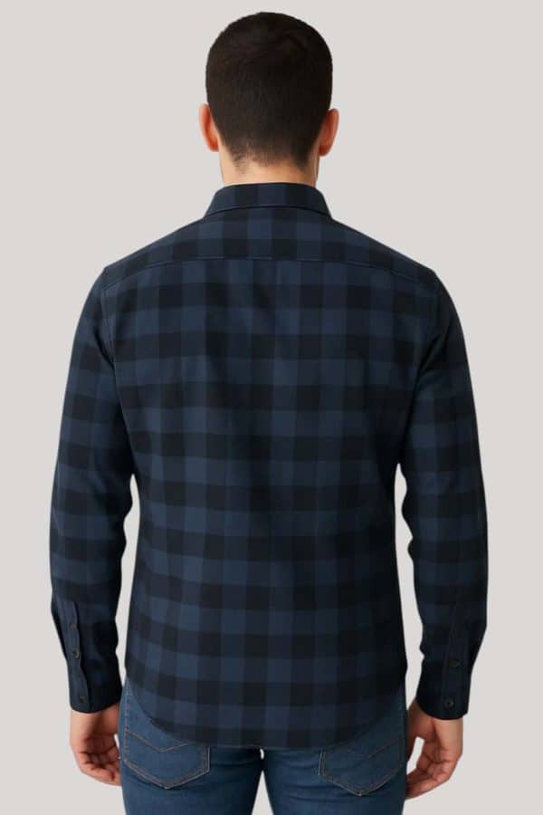 Camisa sport a cuadros azul Jason