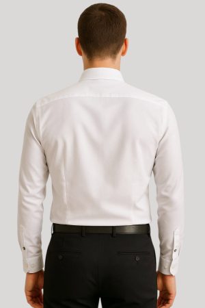 Camisa slim color blanca Jason