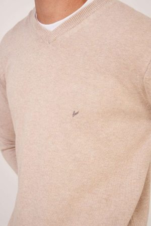 Sweater crudo escote V Light