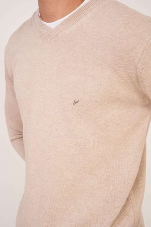 Sweater crudo escote V Light