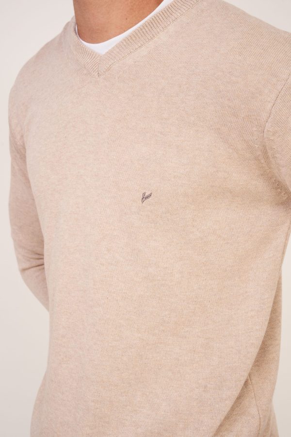 Sweater crudo escote V Light