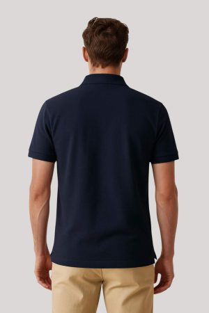 Chomba pique azul marino