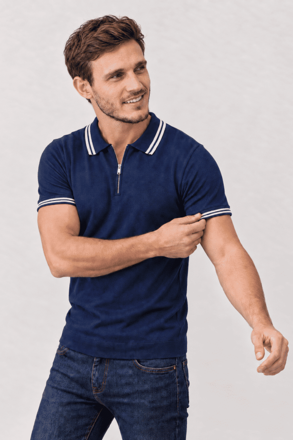 Chomba azul tejida Alex