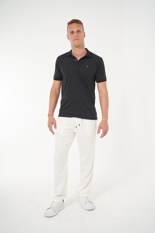 Pantalón de lino blanco