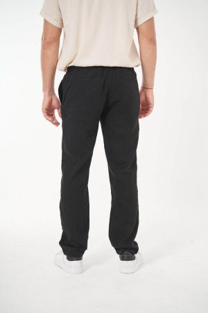Pantalón de lino negro Jogger