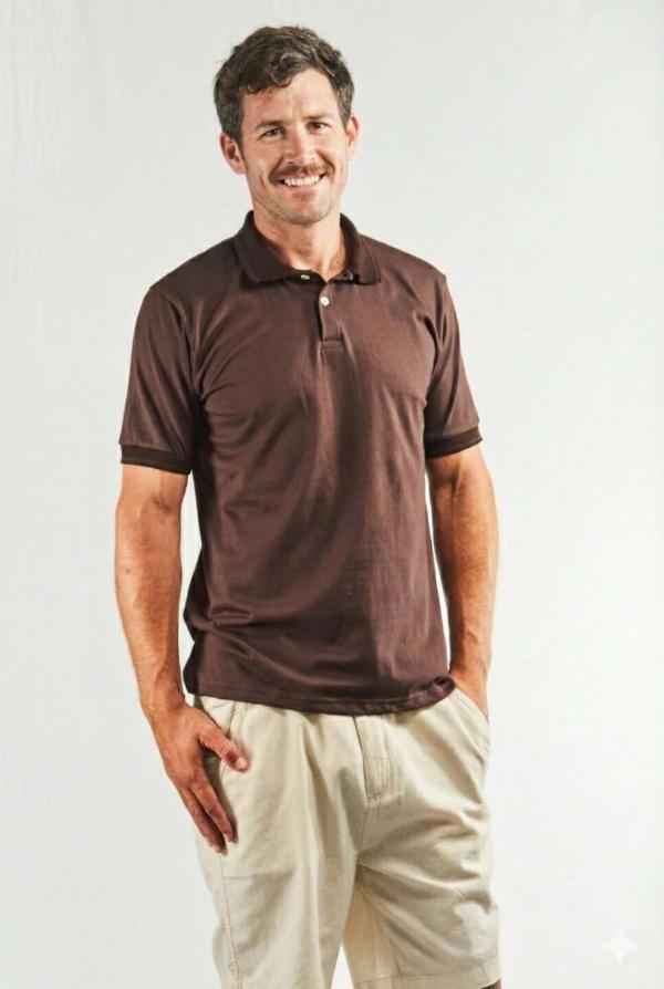 Chomba jersey algodon chocolate