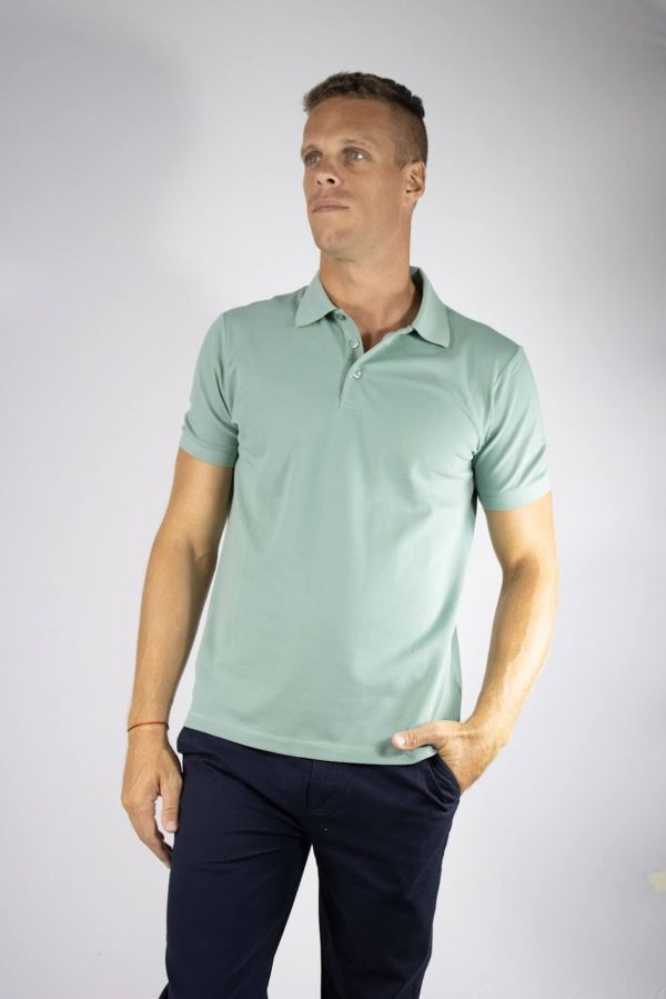 Chomba verde agua algodón elastizado