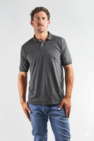 Chomba jersey algodón gris