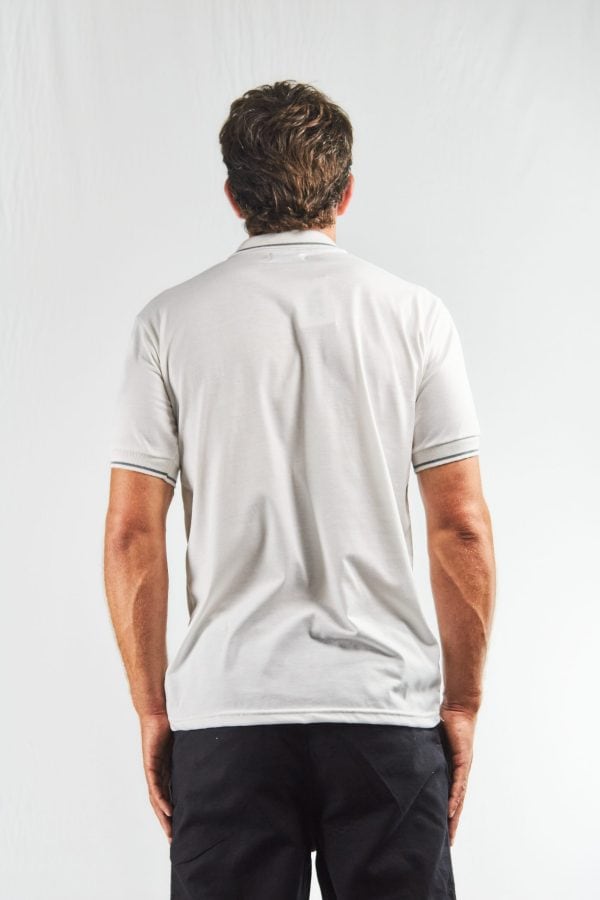 Chomba jersey algodón blanca