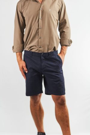 Bermuda chino marino algodón y spandex