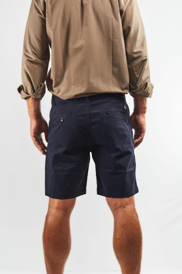 Bermuda chino marino algodón y spandex