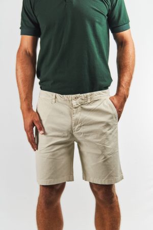 Bermuda chino crudo algodón y spandex