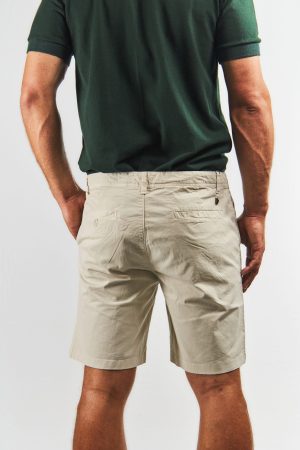 Bermuda chino crudo algodón y spandex