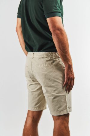 Bermuda chino crudo algodón y spandex
