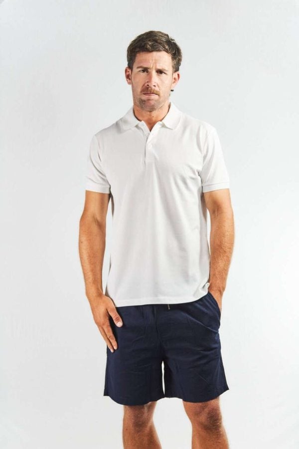 Chomba blanca algodón elastizado