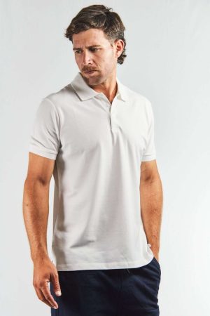 Chomba blanca algodón elastizado