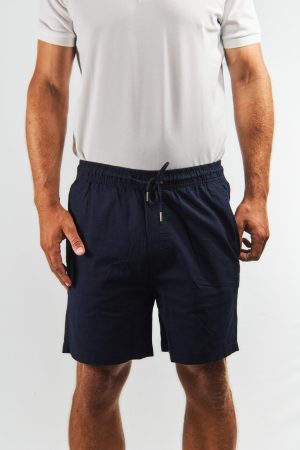 Bermuda de lino y algodón marino