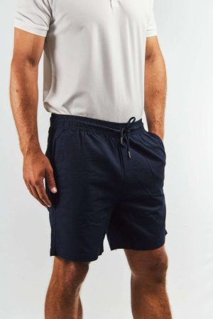 Bermuda de lino y algodón marino