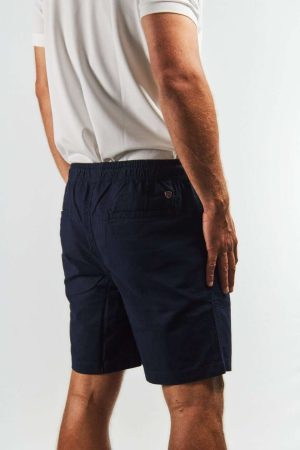 Bermuda de lino y algodón marino