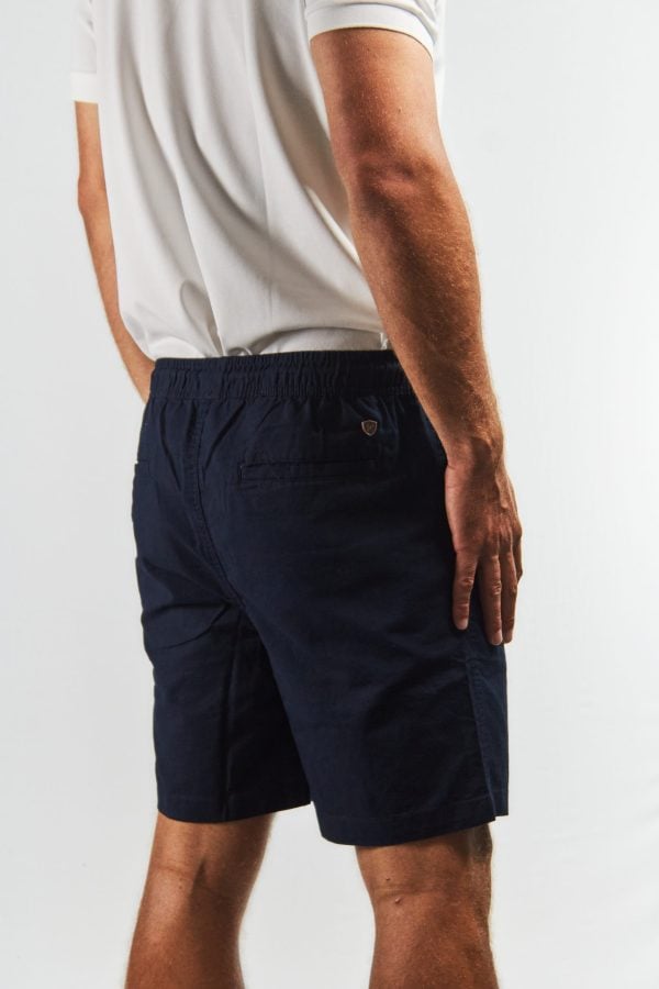 Bermuda de lino y algodón marino