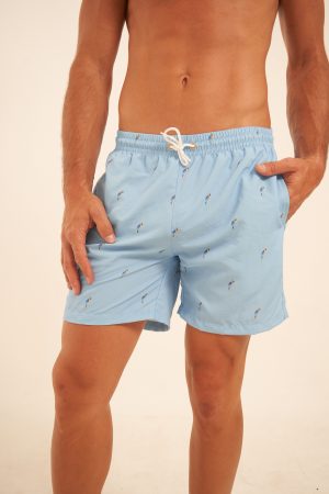 Short de baño Celeste