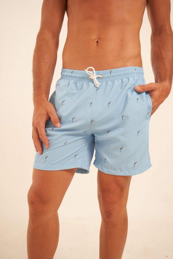 Short de baño Celeste